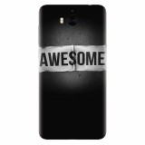 Husa silicon pentru Huawei Y5 2017, Awesome Label Dark