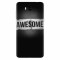 Husa silicon pentru Huawei Y6 2017, Awesome Label Dark