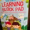 My first learning block pad
