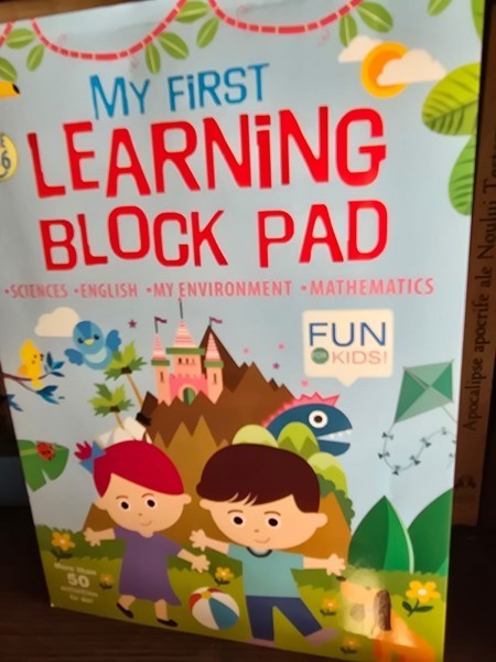 My first learning block pad