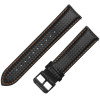 Curea piele, compatibila Huawei Watch Fit 3, adaptor inclus, telescoape QR, 20mm, Negru