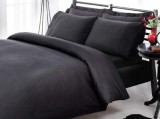 Cumpara ieftin Lenjerie Premium Basic Stripe Negru (Bumbac 100%)