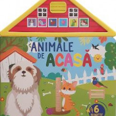 Carte cu sunete: Animale de acasa. 6 sunete