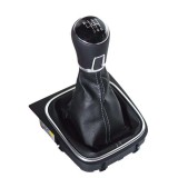 Nuca Schimbator VW Golf 6, 6 Viteze + Manson Piele Ecologica, Rama Prindere, Diametru 13mm