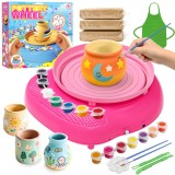 Mașină de ceramică pentru copii, set complet de ceramică DIY, 6-12 ani &ndash; Violet