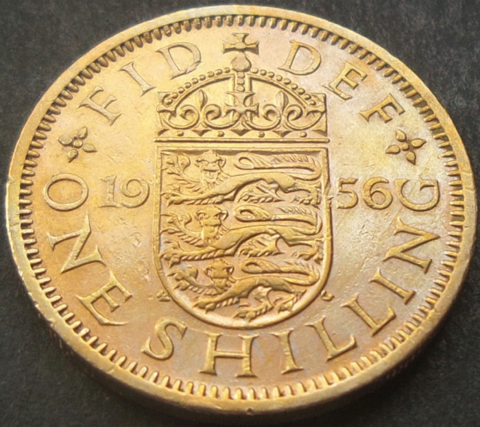 Moneda 1 SHILLING - MAREA BRITANIE / ANGLIA, anul 1956 *cod 1453 = excelenta