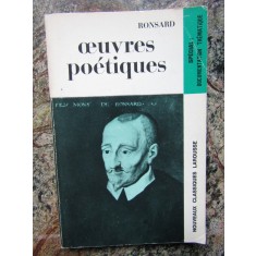 RONSARD - OEUVRES POETIQUES