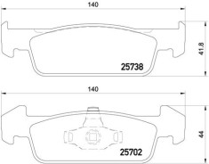 BREMBO P 68 060 PRIME LINE set placute frana,frana disc