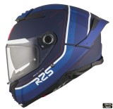 Casca integrala pentru scuter - motocicleta MT Thunder 4 SV R25 C7 albastru mat (ochelari soare integrati) L (59/60cm)