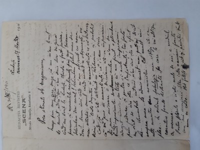 Autograf MIHAIL SORBUL, din 1911 foto