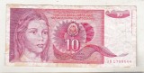 bnk bn Iugoslavia 10 dinari 1990 circulata