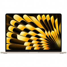 Laptop MacBook Air, 15.3", Liquid Retina, Apple M3 8-core CPU, 10-core GPU, 8GB RAM, 512GB SSD, macOS Sonoma, Starlight