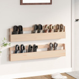 Pantofare de perete, 2 buc., 110x9x23 cm, lemn masiv pin GartenMobel Dekor, vidaXL