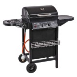 Gratar pe gaz cu arzator lateral si termometru integrat Louisiana Dema 14003, 490x340 mm