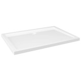 Cumpara ieftin Cadita de dus dreptunghiulara din ABS, alb, 80x110 cm
