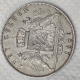Germania 2 zwei gulden 1846 argint , 21,13 grame , detalii