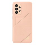 Husa Samsung EF-OA336TPEGWW Card Slot Cover Peach, TPU mat, pentru Samsung Galaxy A33 5G