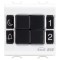 Pulsantiera 4 canale 2M Gewiss Chorus KNX alb GW10782