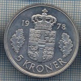 AX 1444 MONEDA- DANEMARKA - 5 KRONER -ANUL 1978 -STAREA CARE SE VEDE, Europa