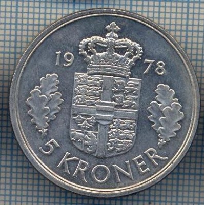 AX 1444 MONEDA- DANEMARKA - 5 KRONER -ANUL 1978 -STAREA CARE SE VEDE foto