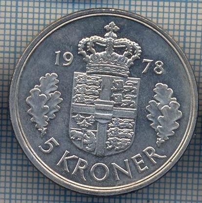 AX 1444 MONEDA- DANEMARKA - 5 KRONER -ANUL 1978 -STAREA CARE SE VEDE