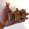 Set căsuțe decorative din ceramică lucrată manual &ndash; stil de basm (3 piese)