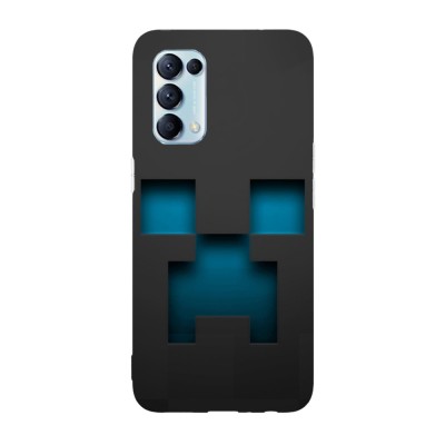 Husa compatibila cu Oppo Find X5, Viceversa, model Black Creeper Face, Silicon, TPU foto