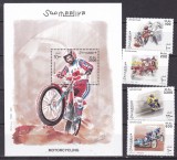 Somalia 2003 motociclete serie + bloc MNH, Nestampilat