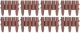 Palisada de gradina flexibila maro GE037, 27x24 cm, PP, 2,16 m, 8 buc