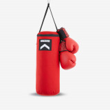 Set sac de box + mănuși de box Roșu Copii, Outshock