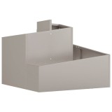 Vază Ghiveci Grădină Maro 60x60x50cm vidaXL, Oțel Rezistent Intemperii, Interior/Exterior