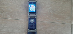 Telefon rar Clapeta Dame Motorola KRZR K1 Blue Livrare gratuita! foto