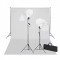 Kit studio foto fundal alb 600 x 300 cm &amp;amp; lumini