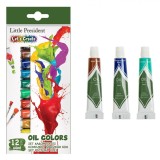 Set Culori Ulei Little President, 12 Bucăți, Capacitate 6ml, Multicolor