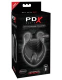Masturbator Vibrating Silicone Stimulator Black