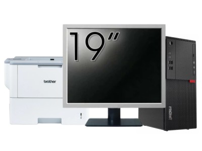 Pachet Calculator Second Hand LENOVO M710T Tower, Intel Core i5-6500 3.20GHz, 8GB DDR4, 256GB SSD + Monitor 19&amp;amp;quot; &amp;amp; Imprimanta Brother HL-L6300DW N foto