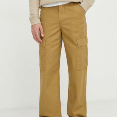 Levi's pantaloni barbati, culoarea bej, drept