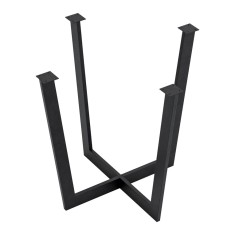 Picior masa Kaustinen 72x84x83,5cm otel negru [en.casa] HausGarden Leisure foto