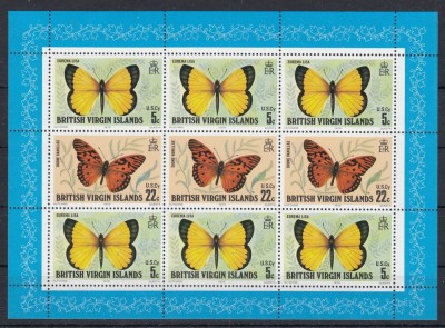 British Virgin Islands 1978 - FLUTURI - MNH foto