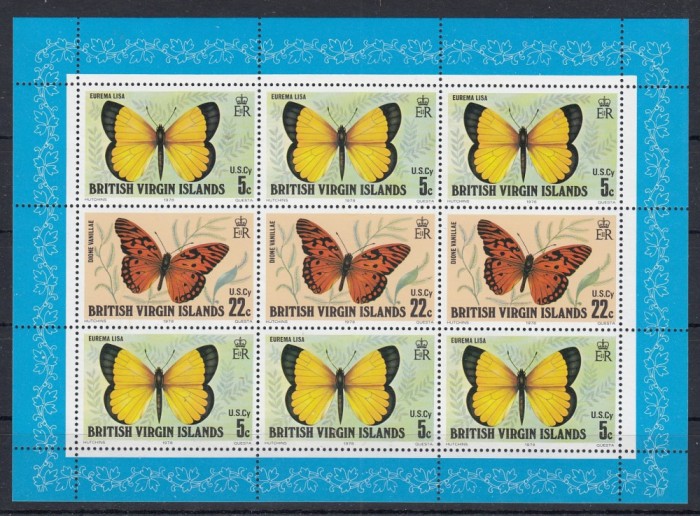 British Virgin Islands 1978 - FLUTURI - MNH