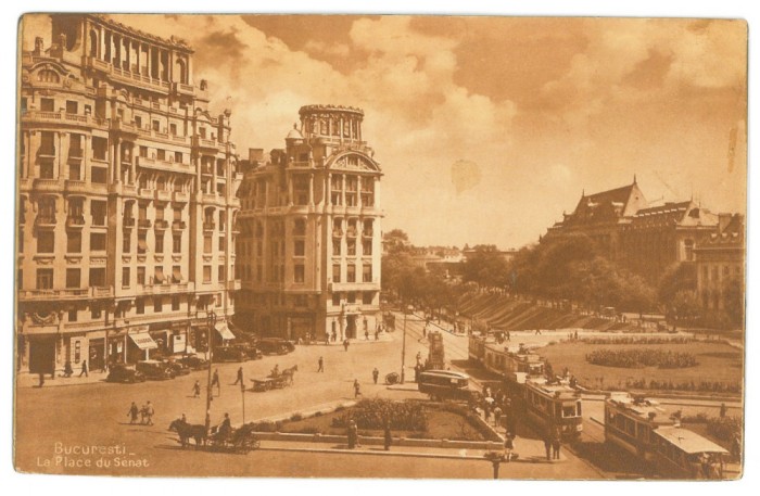 5220 - BUCURESTI, Market, Tramway, Romania - old postcard - unused