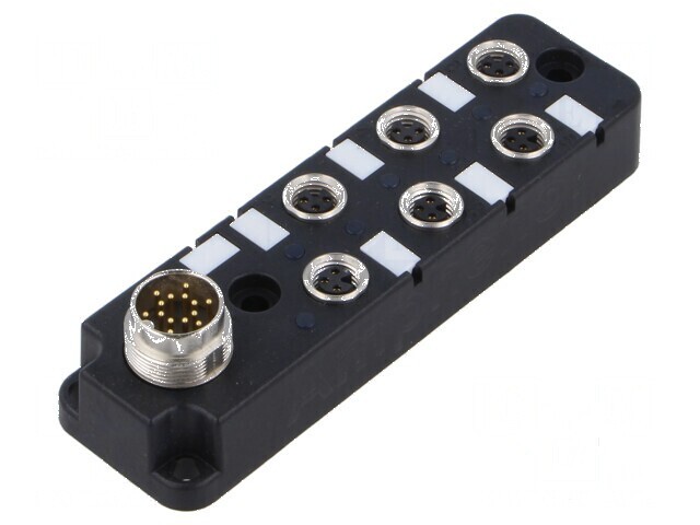 Cutie de conexiuni M8 PIN: 3 soclu 3A IP67 IN: 6