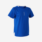 Tricou Fotbal ESSENTIEL Albastru Copii, Kipsta