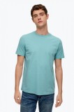 Tricou barbati cu decolteu la baza gatului si croiala Regular fit turcoaz, S