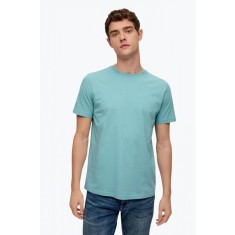 Tricou barbati cu decolteu la baza gatului si croiala Regular fit turcoaz, S