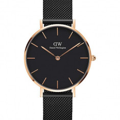 Daniel Wellington ceas Petite 32 Ashfield femei, culoarea negru