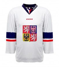 Echipa națională de hochei tricou de hochei Czech Republic 2023/24 CCM Fandres replica white - S foto