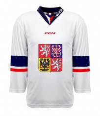 Echipa națională de hochei tricou de hochei Czech Republic 2023/24 CCM Fandres replica white - S