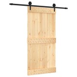 Cumpara ieftin Usa glisanta cu set feronerie, 100x210 cm, lemn masiv de pin
