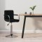 Scaun de bar, negru, material textil - 2